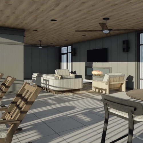 resident patio lounge area